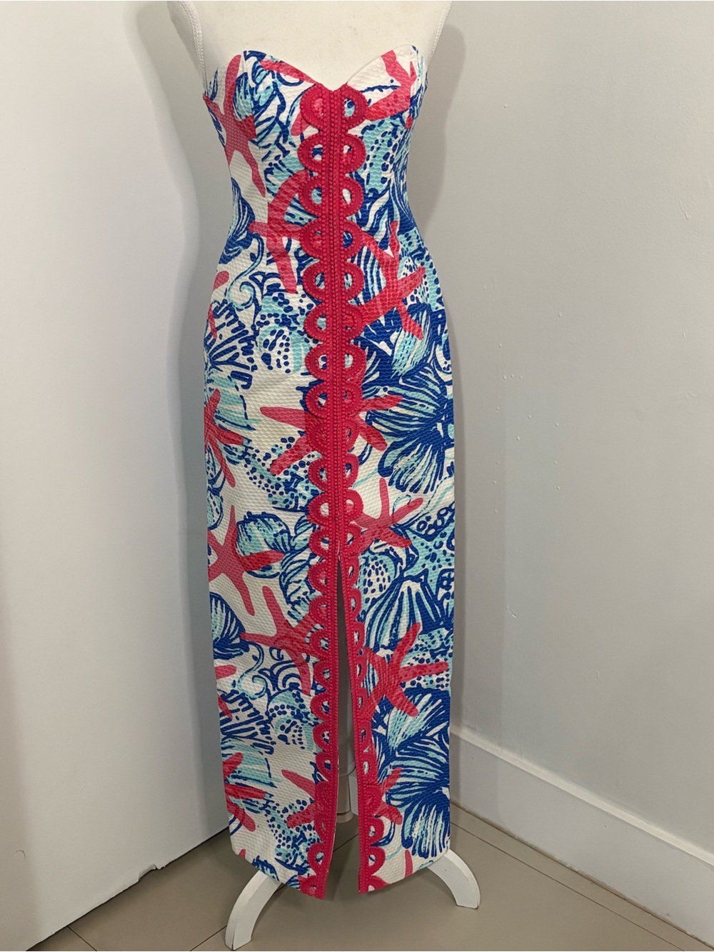 Lilly Pulitzer Angela Maxi Dress SIZE 00 She She Shells, pre-owned